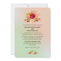 Hermosas flores silvestres con sitio web de boda