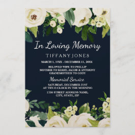 Invitación Hermosas mujeres en servicio de memoria