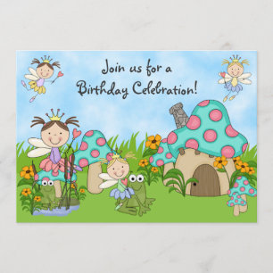 Invitación Hermosas princesas y ranas fiesta de cumpleaños
