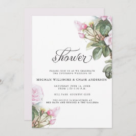 Invitación Hermosas rosas rosas pintadas descalzosBride™