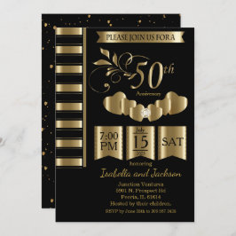 Invitación Hermoso 50° Aniversario de Oro