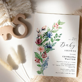 Invitación Hermoso Afloramiento Acuarela y Vegetación para Ba