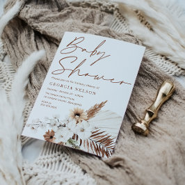 Invitación Hermoso Baby Shower bohemio