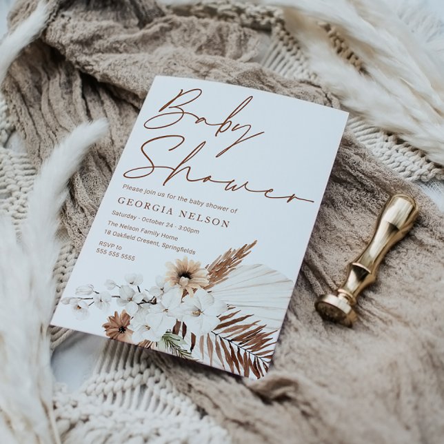 Invitación Hermoso Baby Shower bohemio (Subido por el creador)