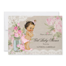 Hermoso Baby Shower de encaje floral shabby chic