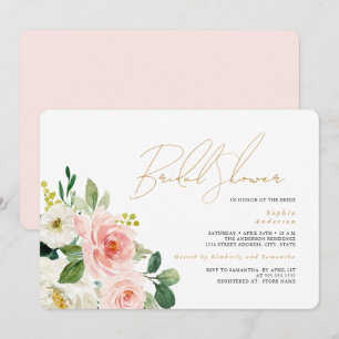 Invitación Hermoso baño floral para despedida de soltera