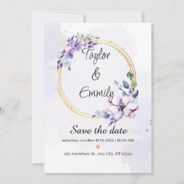 Invitación hermoso boda