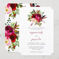 Hermoso Boda Burgundy Floral Bouquet
