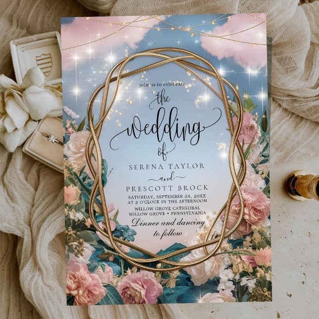 Invitación Hermoso Boda con temática Art Nouveau (Subido por el creador)