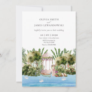 Invitación Hermoso boda del río jungla