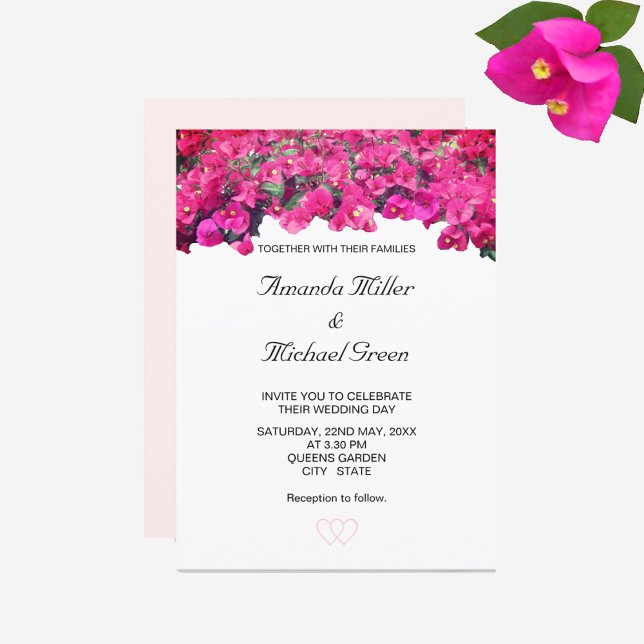 Invitación Hermoso Boda floral (Subido por el creador)