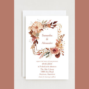 Invitación Hermoso Boda floral