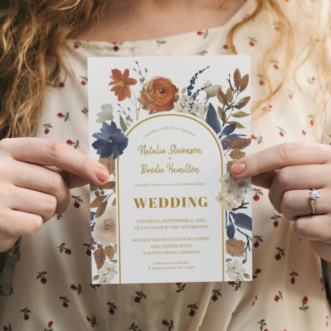 Invitación Hermoso Boda Floral Boho (Subido por el creador)
