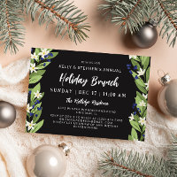 Hermoso brunch azul floral blanco