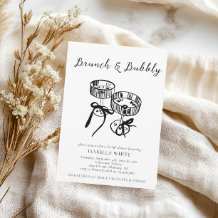 Invitación Hermoso Brunch & Bubbly Bridal Shower