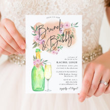 Hermoso Brunch Floral y ducha Bubbly Bridal Shower