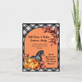 Invitación Hermoso caballo otoño