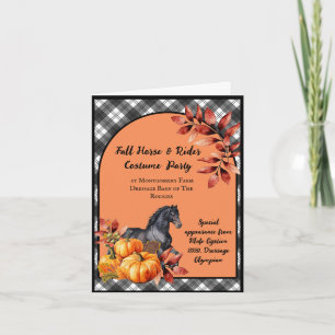 Invitación Hermoso caballo otoño