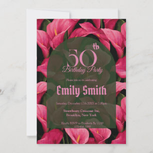 Invitación Hermoso Cumpleaños 15 Años Fiesta de Lirios