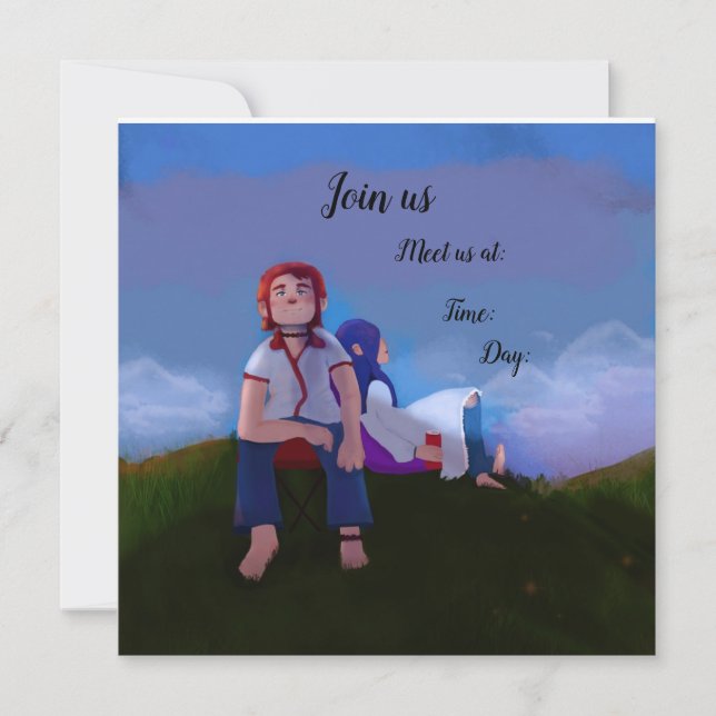 Invitación Hermoso día relajante (Anverso)