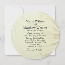 Invitación Hermoso diseño floral de girasol