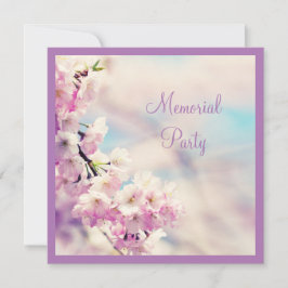 Invitación Hermoso Fiesta en memoria de Blossom