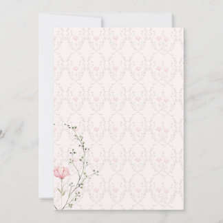 Invitación Hermoso Floral
