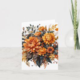 Invitación Hermoso Floral de Otoño