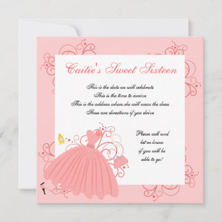 Invitación Hermoso, Hermoso Vestido