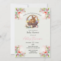 Hermoso lindo y simplista de Pascua Baby Shower In