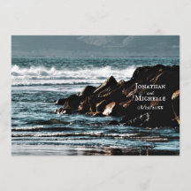 Hermoso océano, olas y rocas Bodas de playa