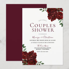 Invitación Hermoso Regalo de Rosas Rojas para Parejas Románti