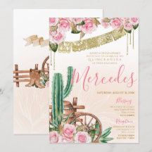 Hermoso Rosa de Cactus Charro Occidental Quinceane