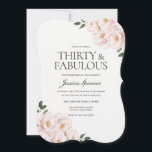 Invitación Hermoso Rubor Pink Elegant 30 cumpleaños<br><div class="desc">Hermosa invitación Laid Rubor Pink Elegant 30th Birthday Ver colección coincidente en Niche y Nest Store</div>