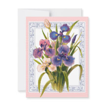 Hermoso Vintage Iris Bouquet cumpleaños