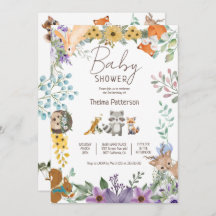 Hermosos animales de bosque de hierba de madera de