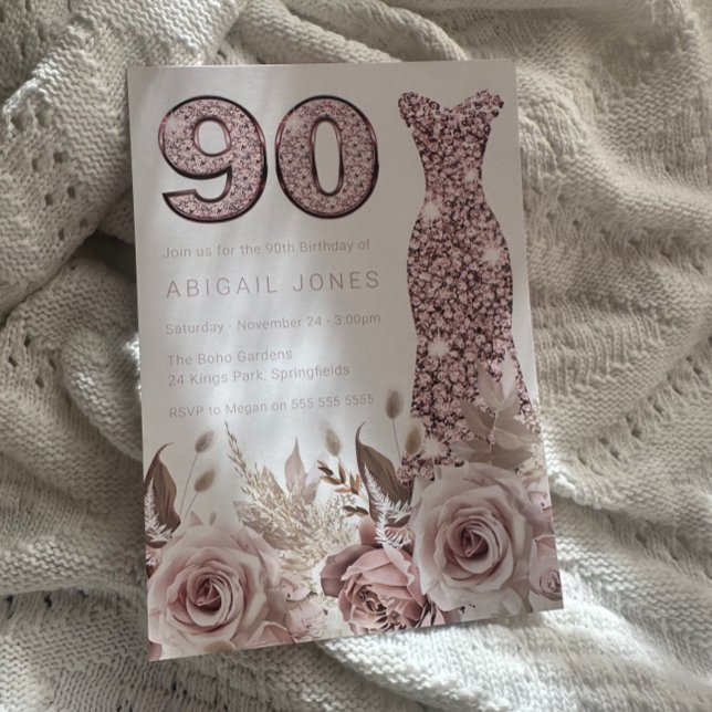 Invitación Hermosos Rosas elegantes Rubor vestidos con el cum (Subido por el creador)
