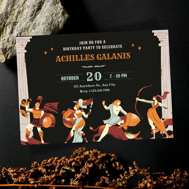 Invitación Héroes de la mitología (Subido por el creador)