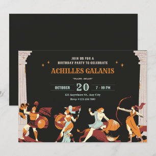 Invitación Héroes de la mitología