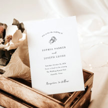 Herradura minimalista | Boda blanco y negro