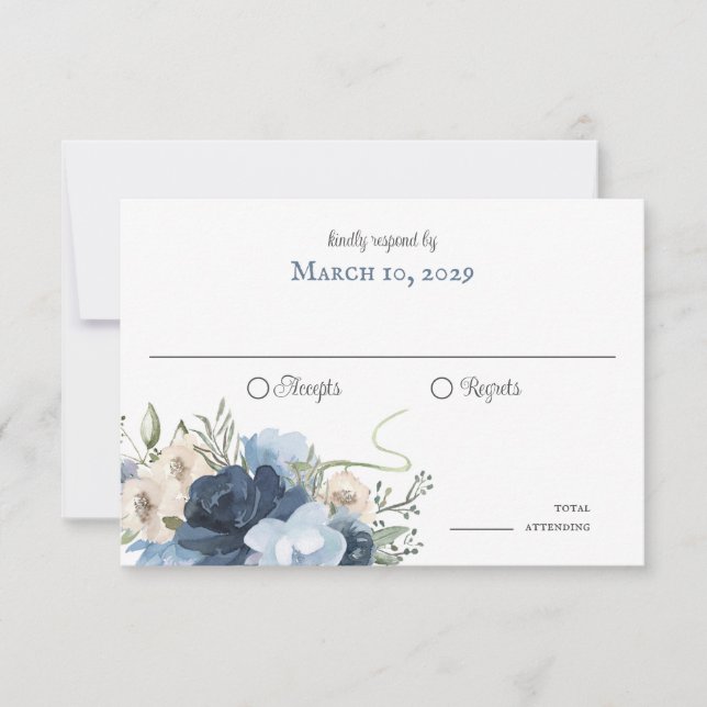 Invitación Herradura Rústica y Flores Madera de grano (Anverso)