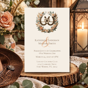 Invitación Herraduras y Flores de Campo Occidental