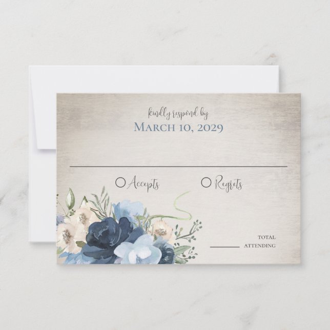 Invitación Herraduras y luces Madera de grano floral (Anverso)