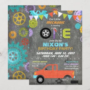 Invitación Herramientas de engranajes mecánicos del coche Cha