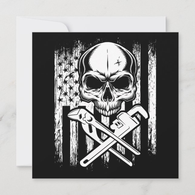 Invitación Herramientas de herramientas de plomo de la bander (Anverso)