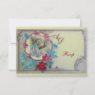 INVITACIÓN HERRAMIENTAS DE NIÑOS CON ROSAS Y FLORES AZULES