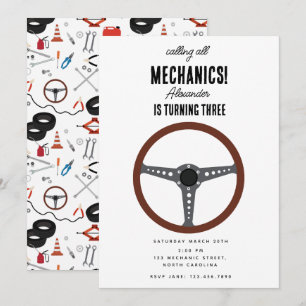 Invitación Herramientas mecánicas de automóviles para automóv