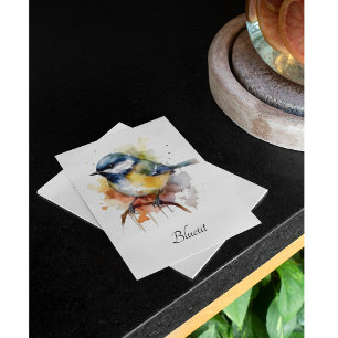 Invitación Herrerillo Cute en una Rama, personalizado
