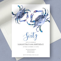 Hervidad de cangrejo azul 60 cumpleaños