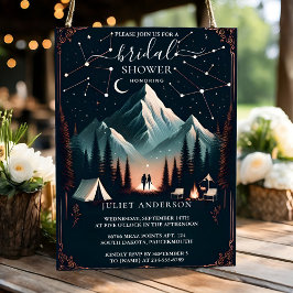 Invitación Hervidad Forestal Sky Tree Fire Camping Brillante 